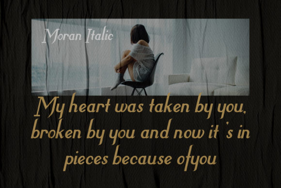 Moran Font PNG with transparent background - Preview 1