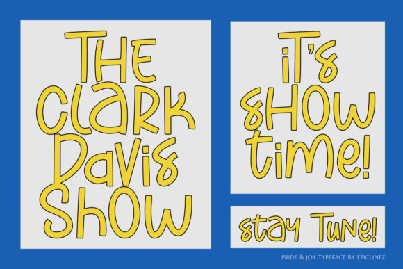 Pride and Joy Font PNG with transparent background - Preview 3