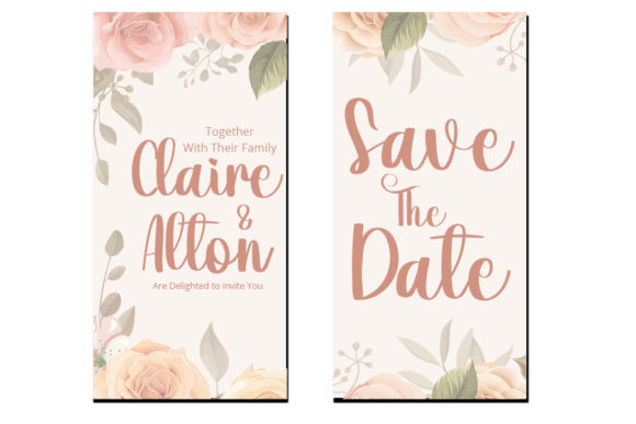 Rainbow Wedding Font PNG with transparent background - Preview 3