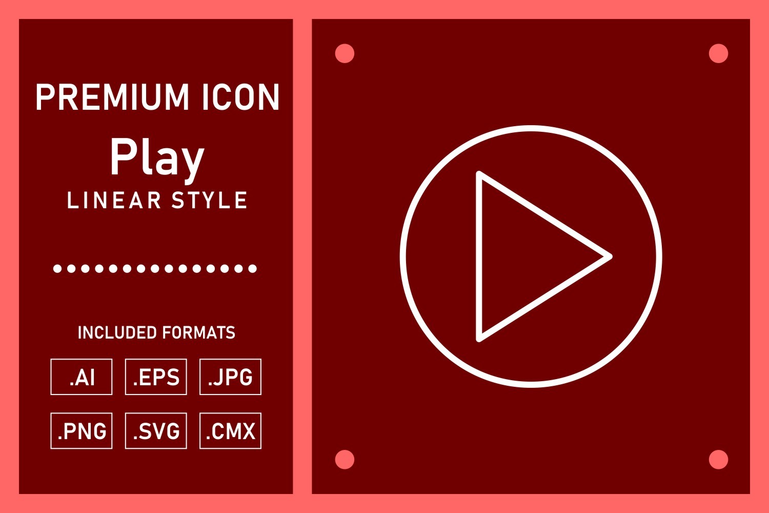 Play Linear Vector Icon Design Graphic by Glyphinder · Creative Fabrica