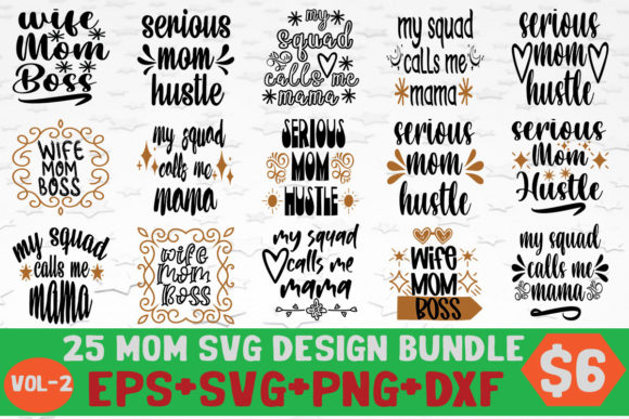 Mom SVG Bundle Graphic by thesvgfactory · Creative Fabrica