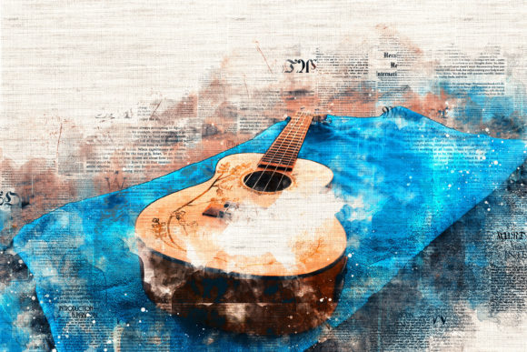 Musical Instruments Printable Graphic 09 Graphic by Devil Blues Cafe ...
