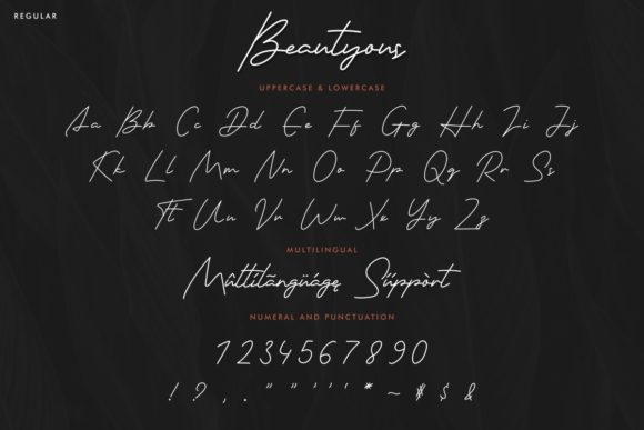 Beautyous Font - Preview 3