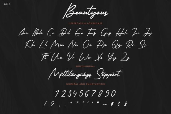 Beautyous Font - Preview 5