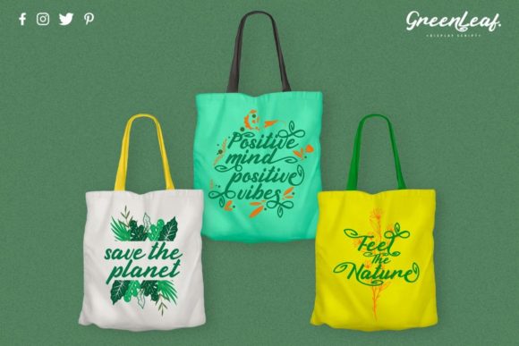 Green Leaf Font - Preview 6
