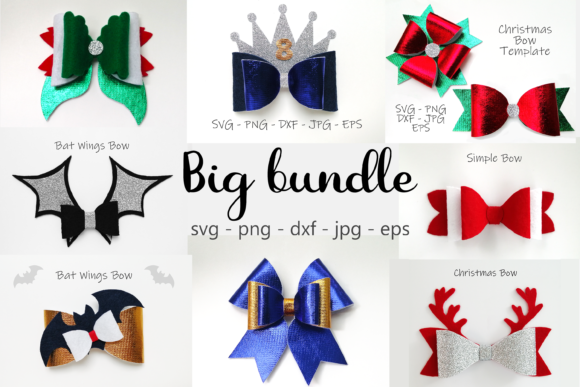 Huge Bundle Bow Template Svg Png Graphics