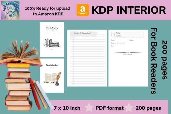 KDP Interior Reading Log Book Graphic by Sweet Pumpkin · Creative Fabrica