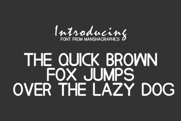 Mansha Font PNG with transparent background - Preview 2