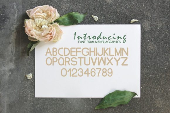 Mansha Font PNG with transparent background - Preview 3