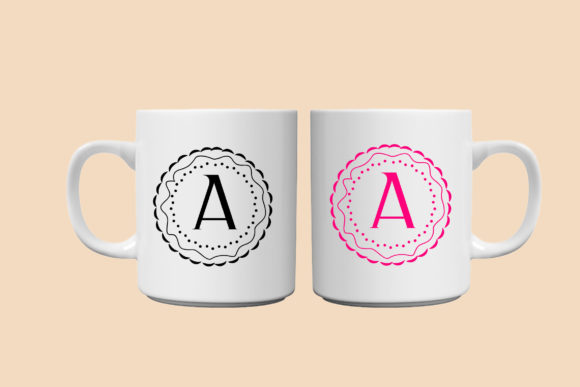 Monogram Art Font PNG with transparent background - Preview 1