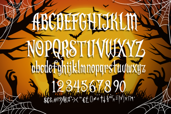 Scaryous Font PNG with transparent background - Preview 4