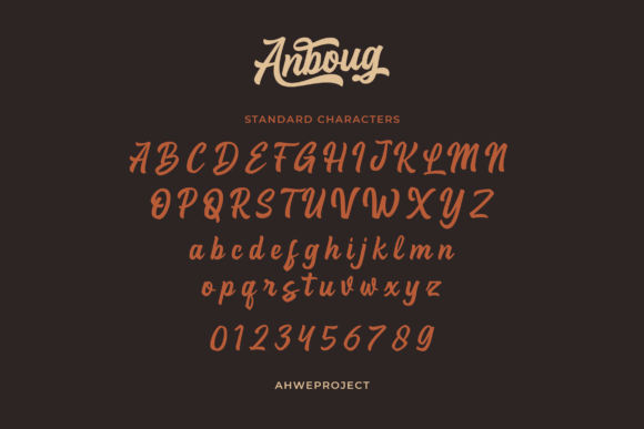 Anboug Font - Preview 1
