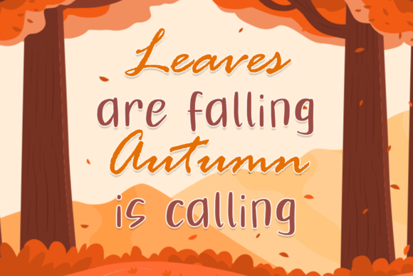 Autumn Fall Font - Preview 4