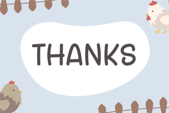 Chicken Farmer Font PNG with transparent background - Preview 5