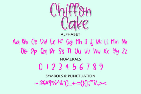 Chiffon Cake Font - Preview 1