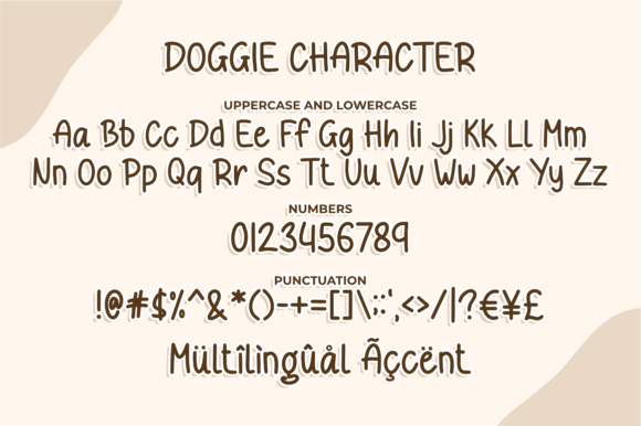 Doggie Font font preview - 4
