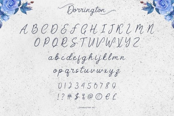 Dorrington Font PNG with transparent background - Preview 3