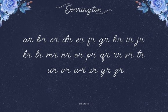 Dorrington Font PNG with transparent background - Preview 5