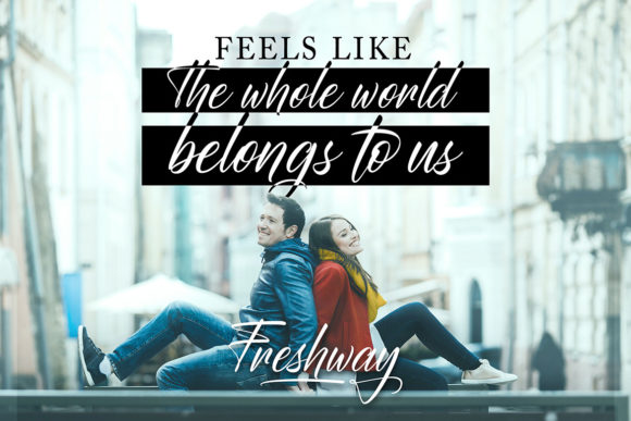 Freshway Font PNG with transparent background - Preview 3