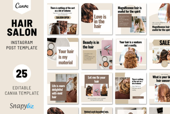 Hair Salon Instagram Post Template