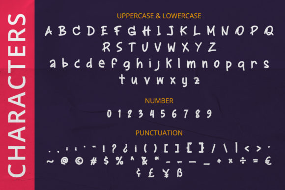 Midnight Shadows Font font preview - 6