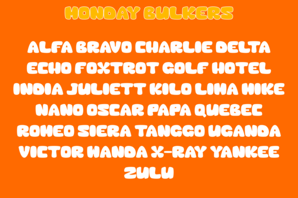 Monday Bulkers Font PNG with transparent background - Preview 3