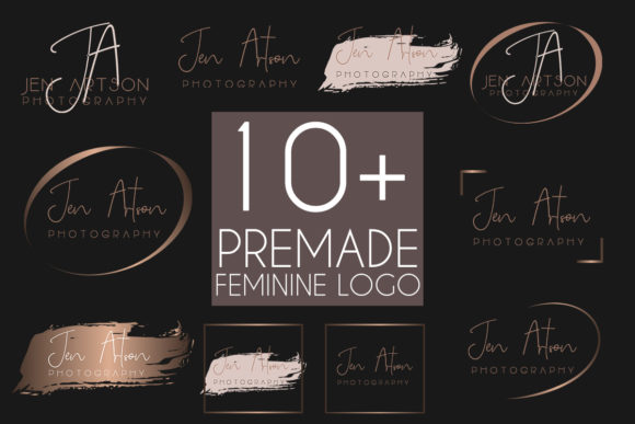Premade Feminine Logo Design Template