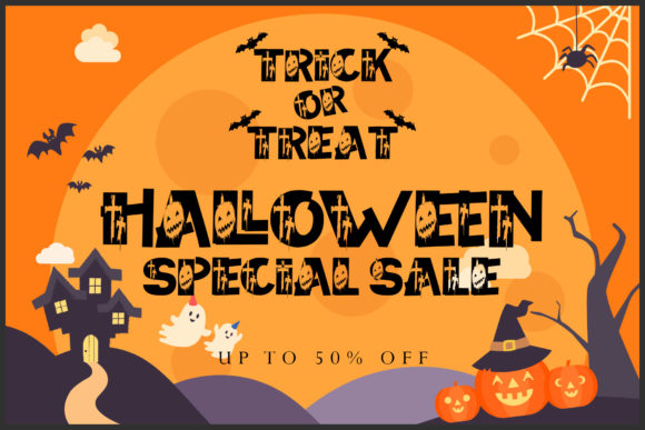 Pumpkin Scream Font PNG with transparent background - Preview 2