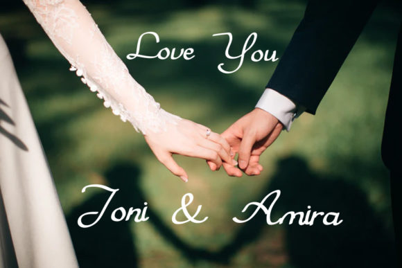 Sacred Wedding Font PNG with transparent background - Preview 2