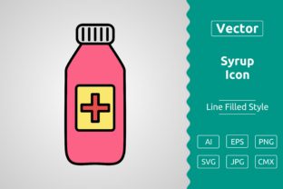 Vector Syrup Filled Outline Icon Graphic by Muhammad Atiq · Creative ...