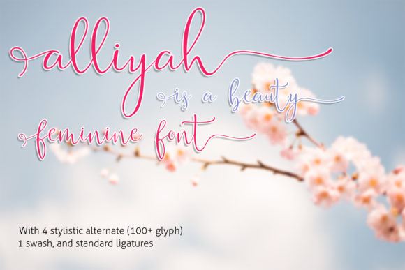 Alliyah Font - Preview 4