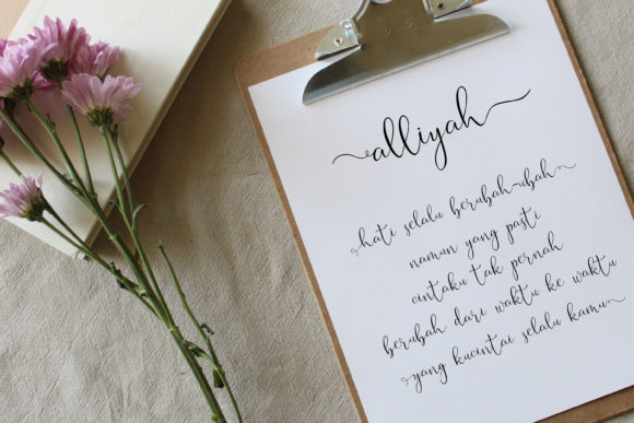 Alliyah Font - Preview 2