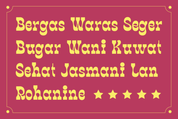 Bergas Font - Preview 1