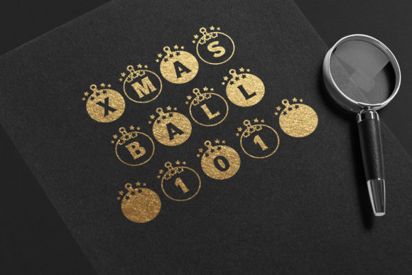 Christmas Ball Font - Preview 1