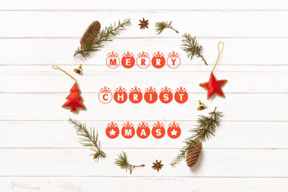Christmas Ball Font - Preview 6