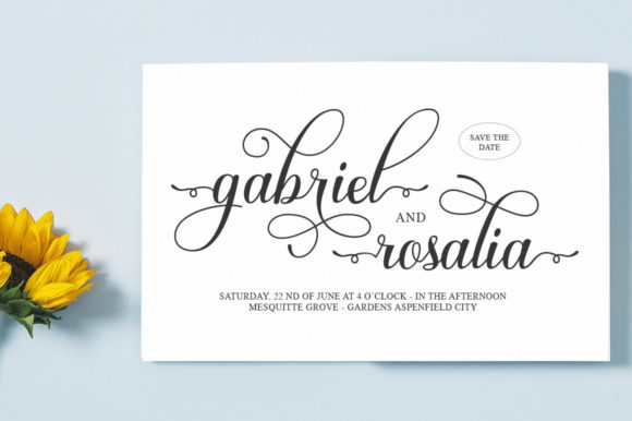 Enkeyla Script Font PNG with transparent background - Preview 2