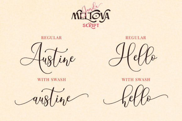 Jamila Meltova Font font preview - 2