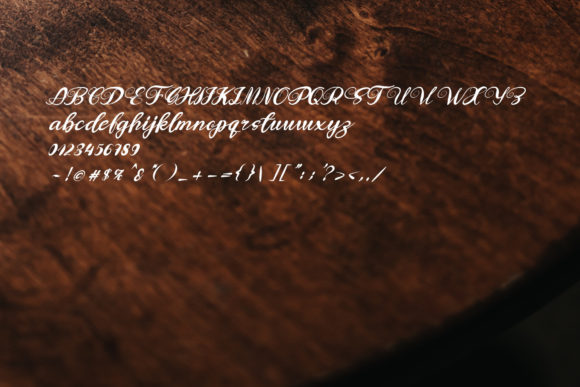 Latte Font PNG with transparent background - Preview 3
