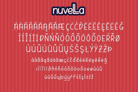 Nuvella Font PNG with transparent background - Preview 5