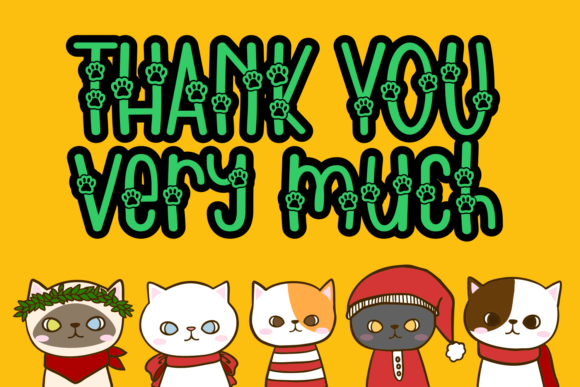 Pawesome Font PNG with transparent background - Preview 5