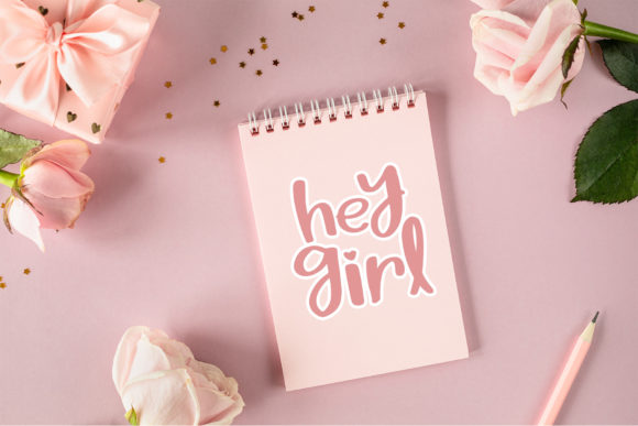 Pink Shine Font font preview - 2