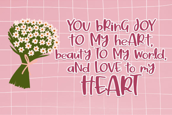 Pink Shine Font font preview - 3