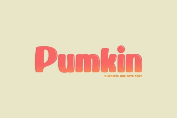 Pumkin Display-Schriftarten Schriftart Von Webhance