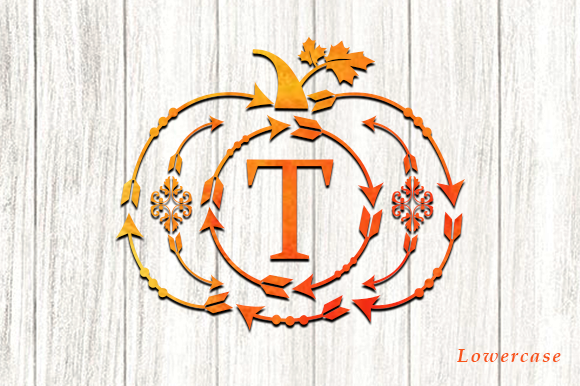 Pumpkin Arrow Font PNG with transparent background - Preview 3
