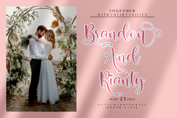 Rialliata Beautiful Font PNG with transparent background - Preview 2