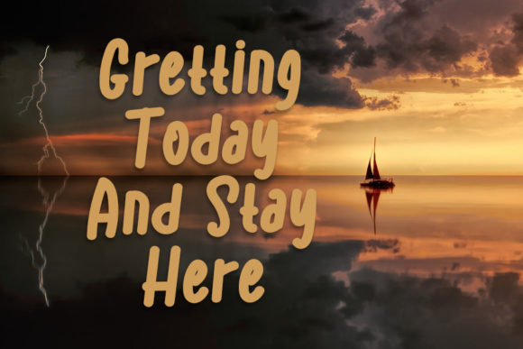 Single Flashing Font PNG with transparent background - Preview 1