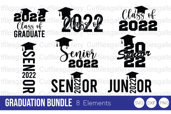 Graduation Bundle SVG Graphic by cutfilesgallery · Creative Fabrica