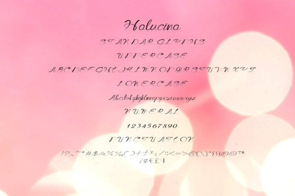 Halucina Font PNG with transparent background - Preview 3