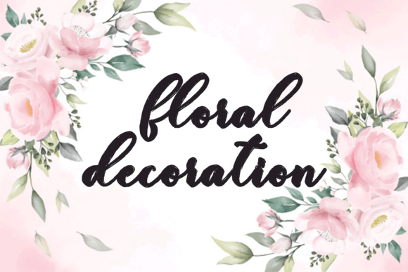 Hello Magnolia Font PNG with transparent background - Preview 1