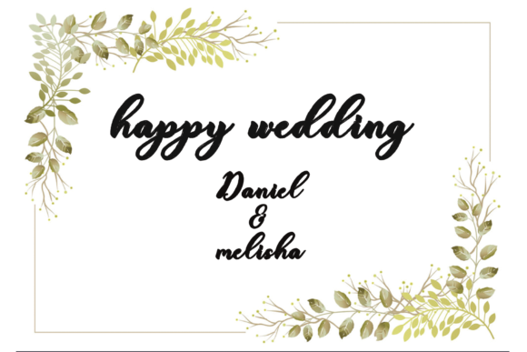Hello Magnolia Font PNG with transparent background - Preview 2